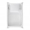PETIT LIT PIEDS X BOIS UNE UNIC ECRU/BLANC 55x87x74 CM