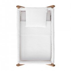 PETIT LIT PIEDS X BOIS UNE UNIC ECRU/NATURAL 55x87x74 CM