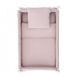 SMALL BED X WOOD UNE UNIC PINK/WHITE 55x87x74 CM