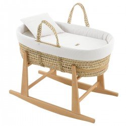 CESTONE PALMA FODERATO+PORTA N REGENT CREMA/NAT 39x80x61 CM