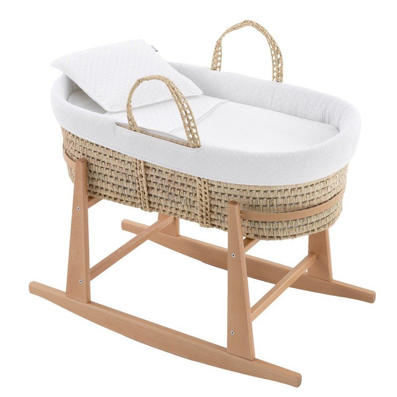 QUILTED BASKET+W.STAND.NATURAL UNIC ECRU/NATURAL 39x80x61 CM