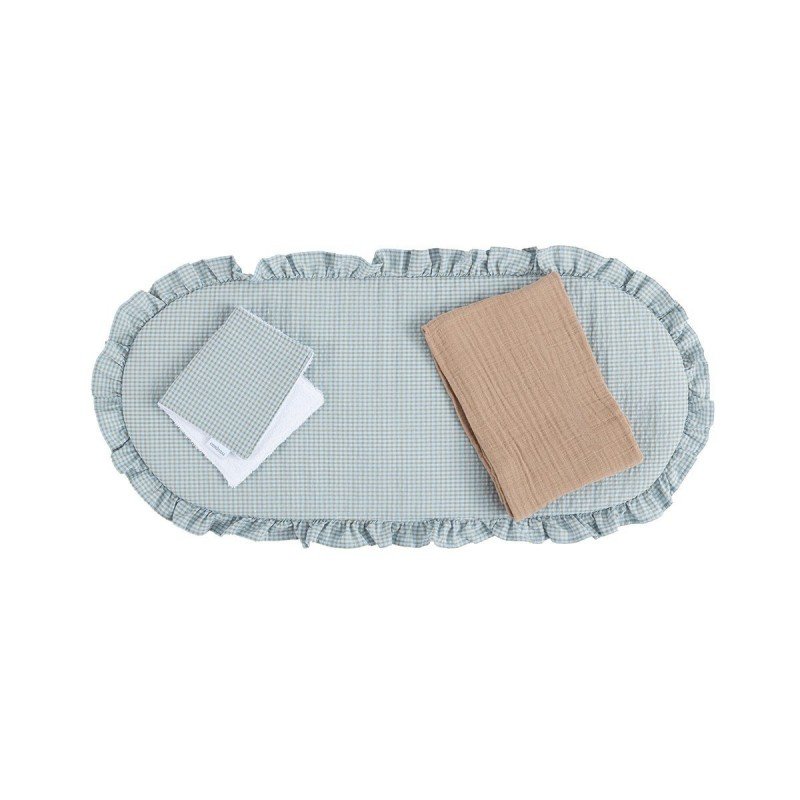 CUSHION FOR PRAM PACK TAYLOR BLUE 35x75x1 CM