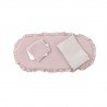 PACK COLCHONETA CAPAZO UNIC ROSA 35x75x1 CM