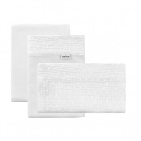 SET 3 PCS.SMALL BED FLATSHEET 50x90x1 CM UNIC ECRU