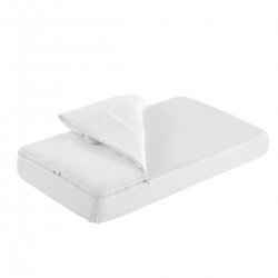 SAC COUCHAGE HOUSSE H/E UNIC ECRU 60x120x3 CM