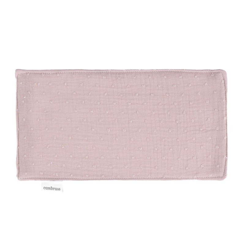 PETITE SERVIETTE / BAVETTE UNIC ROSE 29.5x15.5x1 CM