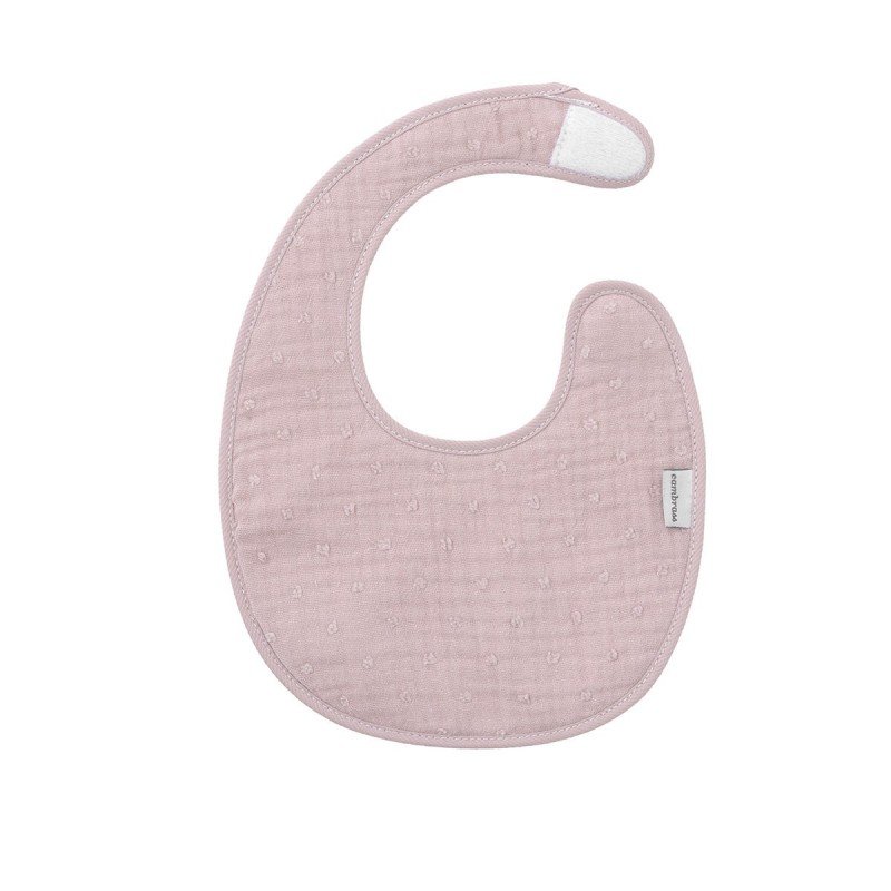 BAVOIR ROND VELCRO UNIC ROSE 16x19x1 CM