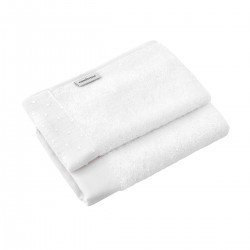 COFFRET 2 SERVIETTE DE BAIN UNIC ECRU 25x35x1 CM