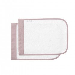 COFFRET 2 SERVIETTE DE BAIN UNIC ROSE 25x35x1 CM