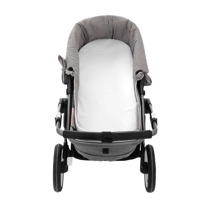 HOUSSE POUR NACELLE ZIP REV. POLO BLACK 35x75x35 CM
