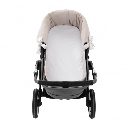 HOUSSE POUR NACELLE ZIP REV. CANDELA ECRU 35x75x35 CM