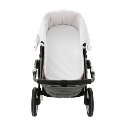 HOUSSE POUR NACELLE ZIP REV. CANDELA ECRU 35x75x35 CM