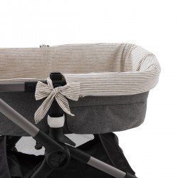 REV.INNER COVER CARRYCOT ZIP DUTTON STONE 35x75x35 CM