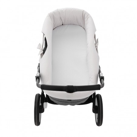 HOUSSE POUR NACELLE REVERS. CANDELA ECRU 35x75x35 CM