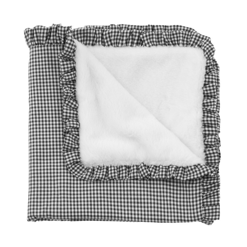 COPERTA REVERSIBILE 65x65x1 CM POLO BLACK