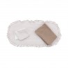 PACK COLCHA CAPAZO CANDELA CRUDO 35x75x1 CM