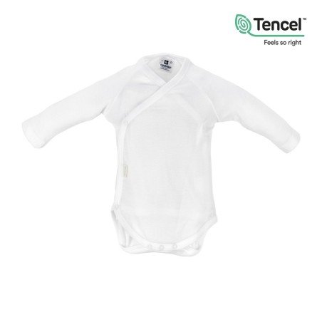 BODY M.LONGUE CROISE TENCEL BLANC