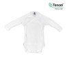 BODY M.LONGUE CROISE TENCEL BLANC