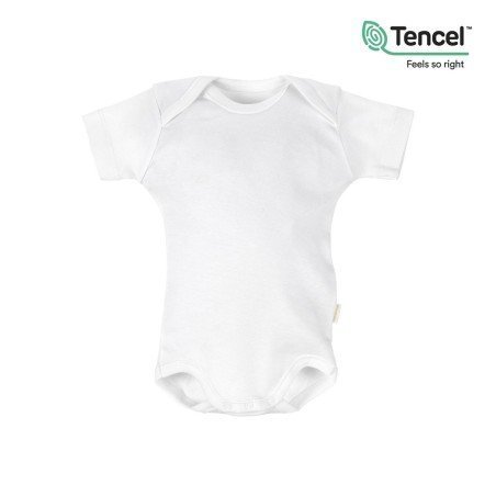 BODY MANICA CORTA I. TENCEL BIANCO