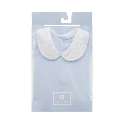 BODY CON COLLO M.CORTA I. D.R. LISO AZURRO