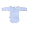 BODY A COL MANCHE LONGUE I. D.R. LISO BLEU