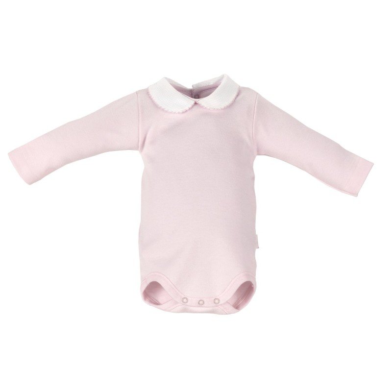 BODY CON CUELLO MANGA LARGA I. D.R. LISO ROSA