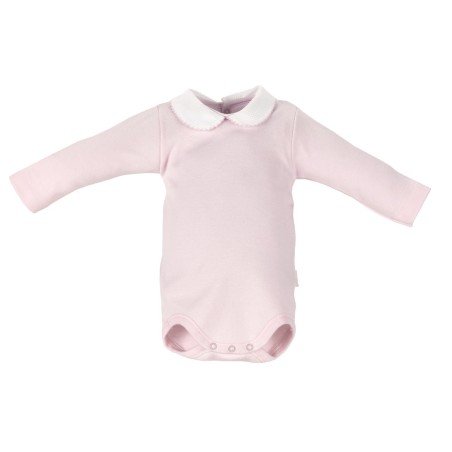 BODY CON CUELLO MANGA LARGA I. D.R. LISO ROSA