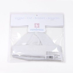 GORRO TERCIOPELO LISO BLANCO