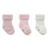 JUEGO 3 CALCETINES PARA BEBE LISO ROSA