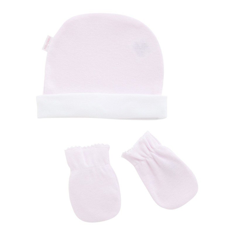 BONNET ET MOUFFLES .. LISO ROSE