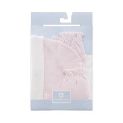 BONNET ET MOUFFLES .. LISO ROSE