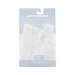 BERRETO & GUANTI .. LISO BIANCO