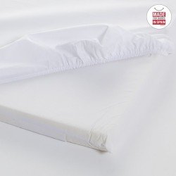 DRAP HOUSSE - PETIT LIT 50x82x10 CM LISO E BLANC