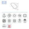 DRAP HOUSSE-COUFFIN/POUSSETTE 35x80x7 CM LISO E BLANC