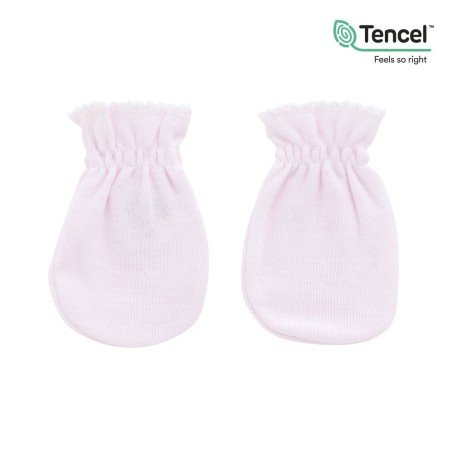 MOUFFLES TENCEL ROSE ..