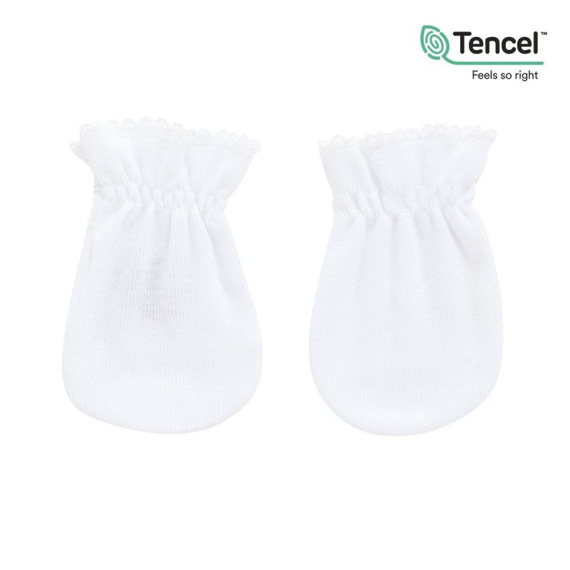 GUANTI X NEONATO TENCEL BIANCO ..
