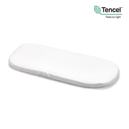 BAJERA AJUST.IMP.TENCEL MOISES 35x80x7 CM LISO E BLANCO
