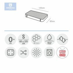 PROTEZIONE MATERASSO 3D-CU.60  LISO E UNICO