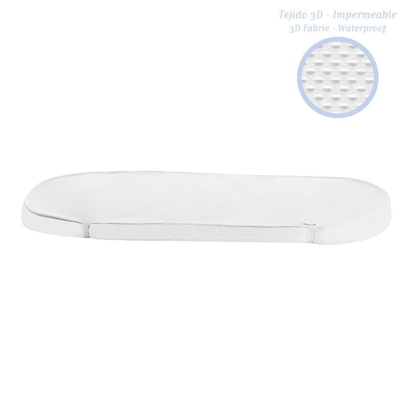 PROTEC.COLCHON 3D-MOISES/CARRO 33x80x1 CM LISO E UNICO