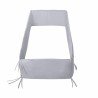 TOUR DE LIT 360 360x30x3 CM LISO E GRIS