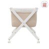 SMALL BED X WOOD UNE SKY BEIGE/WHITE 55x87x74 CM