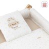SMALL BED X WOOD UNE SKY BEIGE/NATURAL 55x87x74 CM