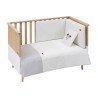 JEU 2 PCS.HOUSSE DE COUETTE 70 SKY GRIS 110x170x3 CM