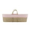 QUILTED BASKET UNE FOREST PINK 39x80x25 CM