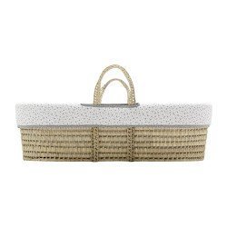 QUILTED BASKET UNE FOREST GREY 39x80x25 CM