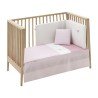 JGO 2 PCS.COLCHA I-V. CUNA 70 VICHY10 ROSA 70x140x3 CM
