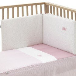 JGO 2 PCS.COLCHA I-V. CUNA 70 VICHY10 ROSA 70x140x3 CM