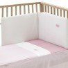 JGO 2 PCS.COLCHA I-V. CUNA 70 VICHY10 ROSA 70x140x3 CM