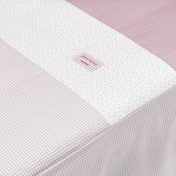 SET 2 PCS.BEDSPREAD W/S COT 70 VICHY10 PINK 70x140x3 CM