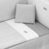 JGO 2 PCS.COLCHA I-V. CUNA 70 VICHY10 GRIS 70x140x3 CM